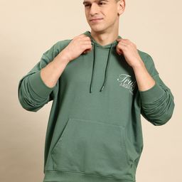 Mast & Harbour Back Printed Hooded Sweatshirt-image-3