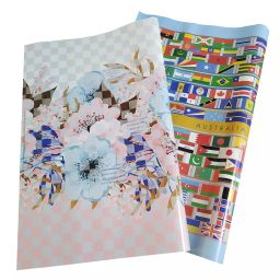 eVincE - thoughtful PRESENTations FLAG01FLOW01_5X2  Fun & Facts (2 Design 5 Sheets each) Large For Kids Adult All Ages Diwali Xmas & All Occasion with Assorted Enveloeps 70x50 cm Gift Wrapping Paper (Pack of 10 Piece)-image-75