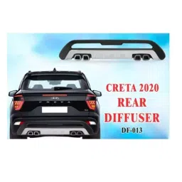 Auto Pearl Bumper Diffuser Reflector ABS Rear Compatible For Hyundai Creta 2020, Diffuser13_Creta2020_Rear image 3