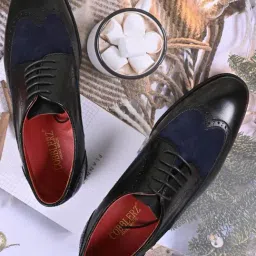 Cobblerz Men's Black Derby Shoes-picture-4