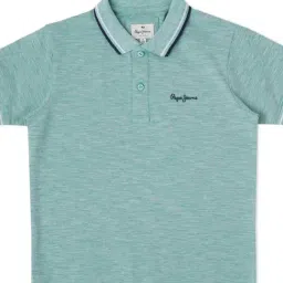 Pepe Jeans Kids Mint Green Textured Polo T-Shirt-picture-13