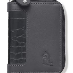 Kara Black Textured Leather Card Holder-image-39