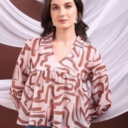 CORSICA Women Abstract Printed Empire Top-picture-24