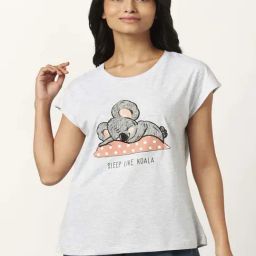 Dreamz by Pantaloons Grey Cotton Embroidered T-Shirt-picture-8