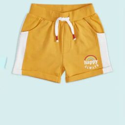 Pantaloons Baby Yellow & White Cotton Printed Shorts-image-43