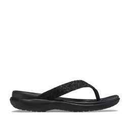 Crocs Women's Capri Black Flip Flops-picture-15