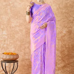 Suha Woven Design Zari Art Silk Ready to Wear Banarasi Saree-picture-26