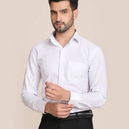 TAHVO White Slim Fit Shirt-image-59