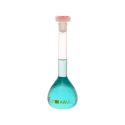Supertek 200 ml QR Coded Volumetric Flask Wide Mouth Class A ISI Mark with Interchangeable Glass and Super Stopper, Individual Works Certificate, 77.439.0200QI (Pack of 2) image 5