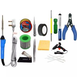 Fadman Basic 13 In 1 Soldering Iron Kit 25 W Corded Flat Copper, Iron & Nickle Tip-24