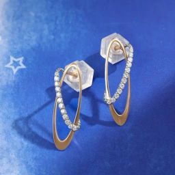 Mia by Tanishq Aurora Beauties 14k Gold & Diamond Stud Earrings-picture-29