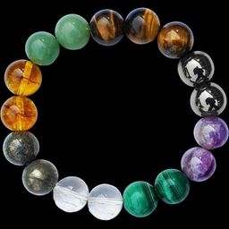 VIBESLE Unisex Crystals Elasticated Bracelet-53