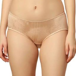 Triumph Beige Self Design Hipster Panty-image-1