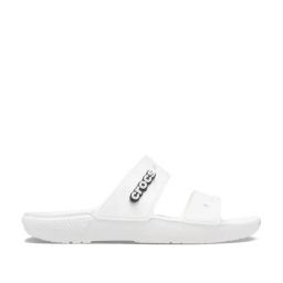 Crocs Unisex White Slides-16