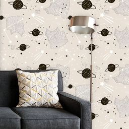 ArtzFolio Printed UV-Resistant Anti-Bacterial Space Elements Peel & Stick Wallpaper-image-25