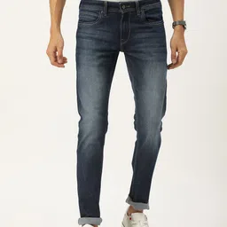 Peter England Casuals Men Skinny Fit Heavy Fade Stretchable Jeans-image-99