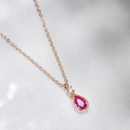 Zavya 92.5 Sterling Silver Necklace in Rose Gold-Plating-image-96