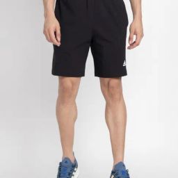 Adidas Black Cotton Regular Fit Sports Shorts-image-79