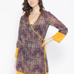 Erotissch Brown Printed Robe-image-54