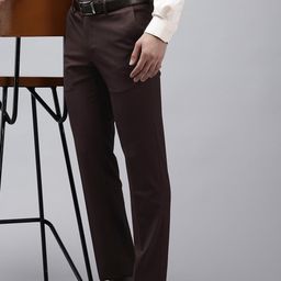 Van Heusen Men Slim Fit Formal Trousers-image-59