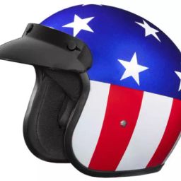 Studds Multicolor Xtra Large (600 mm) Open Face Helmet, Jetstar Classic D1 Decor Captain America-18