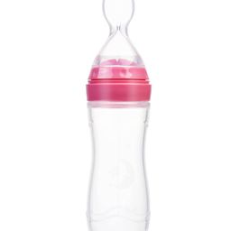 Safe O Kid Silicone Squeezy Food Feeder Spoon Pink - 90 ml-24