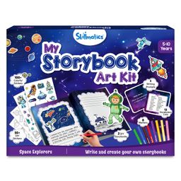 Skillmatics Storybook Art Kit Space Explorers Art Kit for Kids, Write & Create Storybooks, Creative Activity for Boys & Girls, DIY Kit, 150 Stickers, Gifts for Ages 5 to 10-19