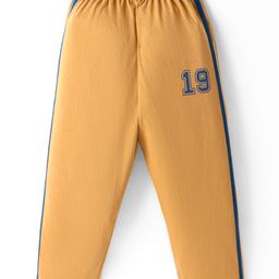 Tango Single Jersey Knit Full Length Lounge Pant With Number Print - Golden-picture-5