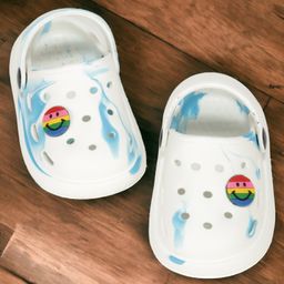 Lil Lollipop Smiley  Applique Detailed Anti Slip Clogs - White-picture-12