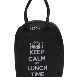 HOOM Lunch Bag with quote Thermal insulated 1515P- Black-image-99