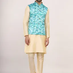 Sadree Men Regular Dupion Silk Kurta with Churidar-picture-32