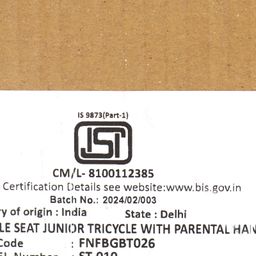 fab n funky 4 in 1 Twins Baby Tricycle With Double Rotatable Seat & Parental Handle- Red image 5