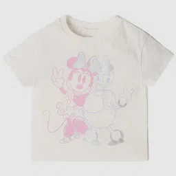 GAP Girls Graphic Printed Round Neck Cotton T-shirt-image-88