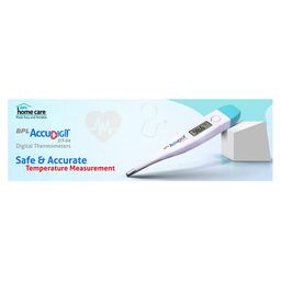 BPL Medical Technologies Accudigit DT-04 Mercury-Free Digital Thermometer With Quick Measurement of Oral & Underarm Temperature in Celsius & Fahrenheit | High Accuracy|Digital Display|Water Resistance image 3