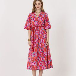 Zenava by Myntra Women Ikat Print A-Line Dress-image-28