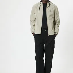 Koton Men Longline Open Front Jacket with Embroidered image 3