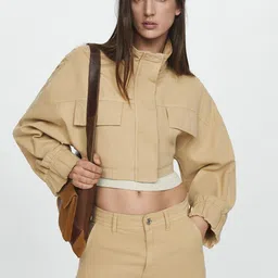 MANGO Cropped Tailored Jacket-image-13