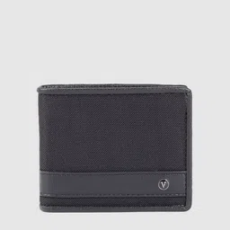 Van Heusen Men Black Textured Leather Two Fold Wallet-image-58