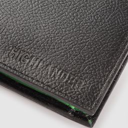 HIGHLANDER Men Black Solid Two Fold Wallet image 5
