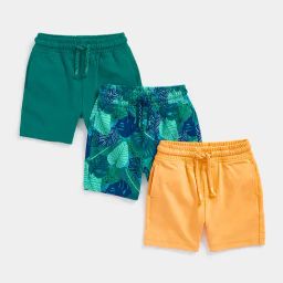 Mothercare Kids Multicolor Printed Shorts (Pack Of 3)-picture-48