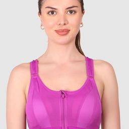 BRACHY Full Coverage Lightly Padded Non-Wired Anti Odour Workout Bra- All Day Comfort-7