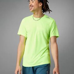 adidas Green Regular Fit Designed 4 Running Sports T-Shirt-image-30