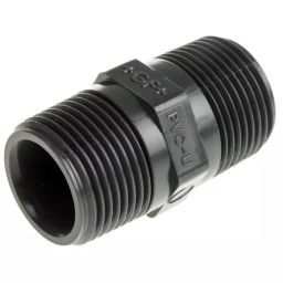 Georg Nipple Fischer Plastic Pipe Fitting Straight Threaded R 19.05 mm (19.05 (3/4 inch)) to BSPT inch)), 721911907 (Pack of 5)-image-3