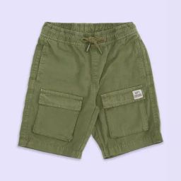 Pantaloons Junior Olive Cotton Regular Fit Shorts-image-66
