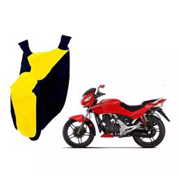 Auto Pearl Waterproof Two Wheeler Cover For Hero CBZ Extreme (Yellow & Blue)-image-40