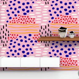 ArtzFolio Printed UV-Resistant Anti-Bacterial Hand-Drawn Abstract Strokes Peel & Stick Wallpaper-image-19