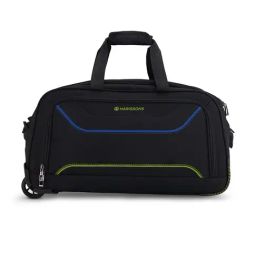 Harissons Black & Green Printed Large Duffel Trolley Bag - 24 inch-15