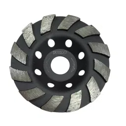 Niko Segmented Double Row Cup Wheel 125 mm (5 inch) for Epoxy/ Granite (Pack of 3)-20