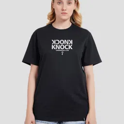 Underrated Club Women Typography Printed Bio Finish Applique T-shirt-picture-36