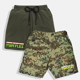 YK X Minute Mirth Boys Pack Of 2 Printed Shorts-image-100